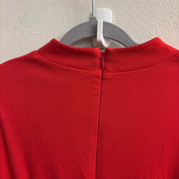 Boden Nerissa Ponte Midi Dress Red Navy size 12 - Picture 5 of 16